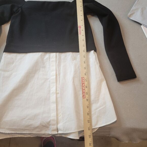 Zara Off the Shoulder Two in one shirt Size XS - Picture 4 of 6